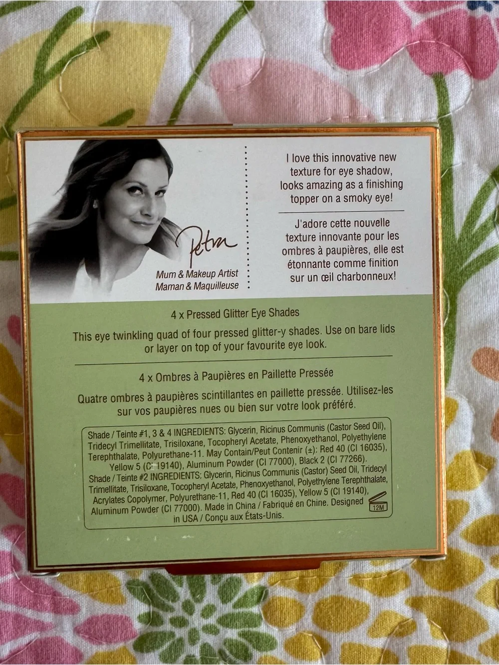 New pixi by Petra pressed glitter quad eyeshadows